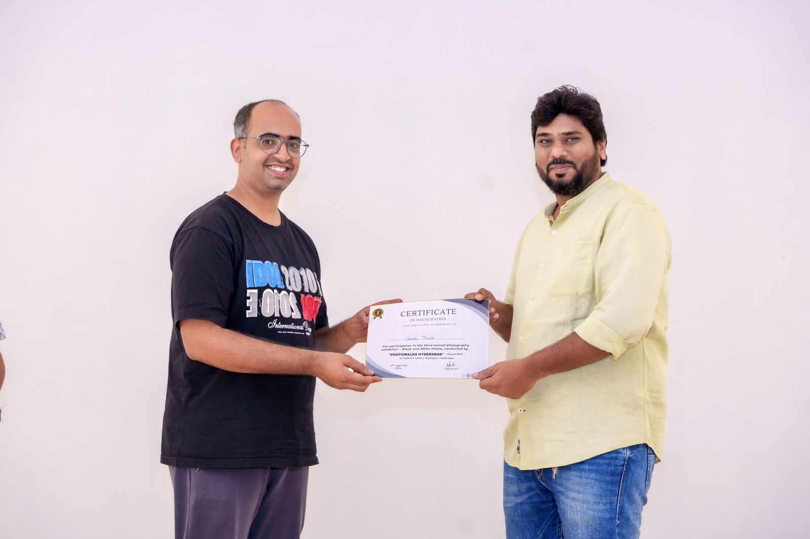 Certificate Presentation